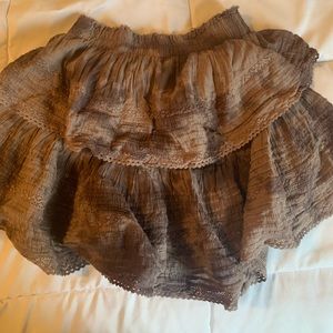 aerie rock n ruffle skirt